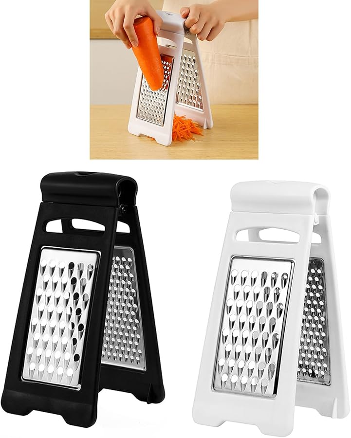 Black Double Sided Vegetable Grater Slicer Easy to Use Kitchen Food Cutter Tool - Image 2